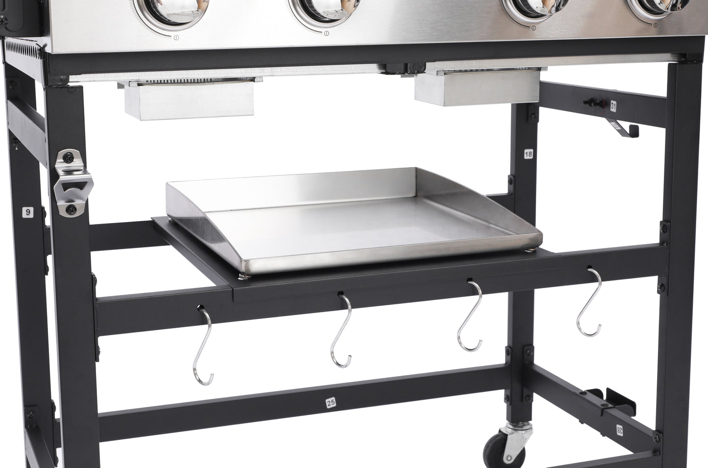 Two Burner Gas and Plancha Combo Grill Set
