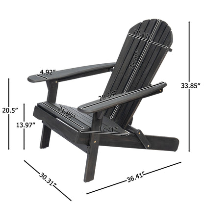 Malibu Adirondack Chair by HouseOfZazla, outdoor wooden Adirondack chair in dark stain on Tampa Home & Garden Store