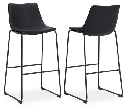 Centiar Upholstered Barstool Set of Two Dining