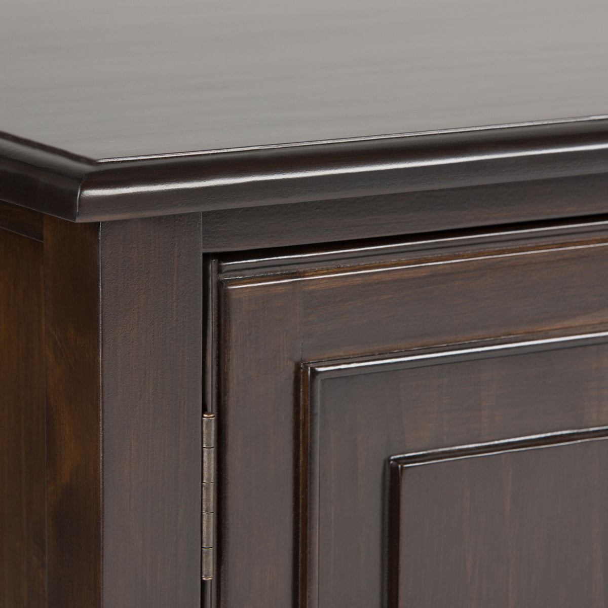 Sturdy solid wood TV stand by HouseOfZazla with dark espresso finish and wide storage on Tampa Home & Garden Store