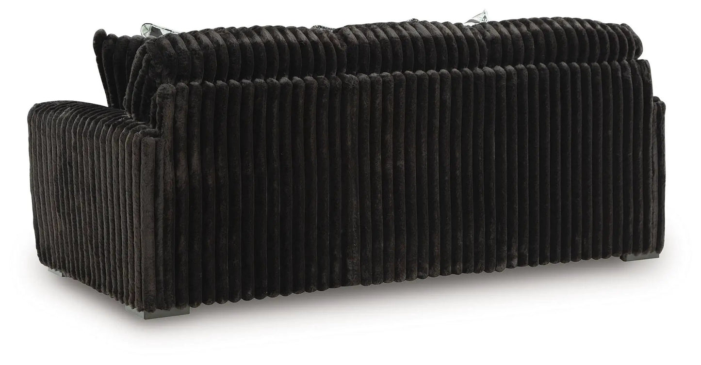 Midnight Madness Corduroy Sofa for Cozy Comfort