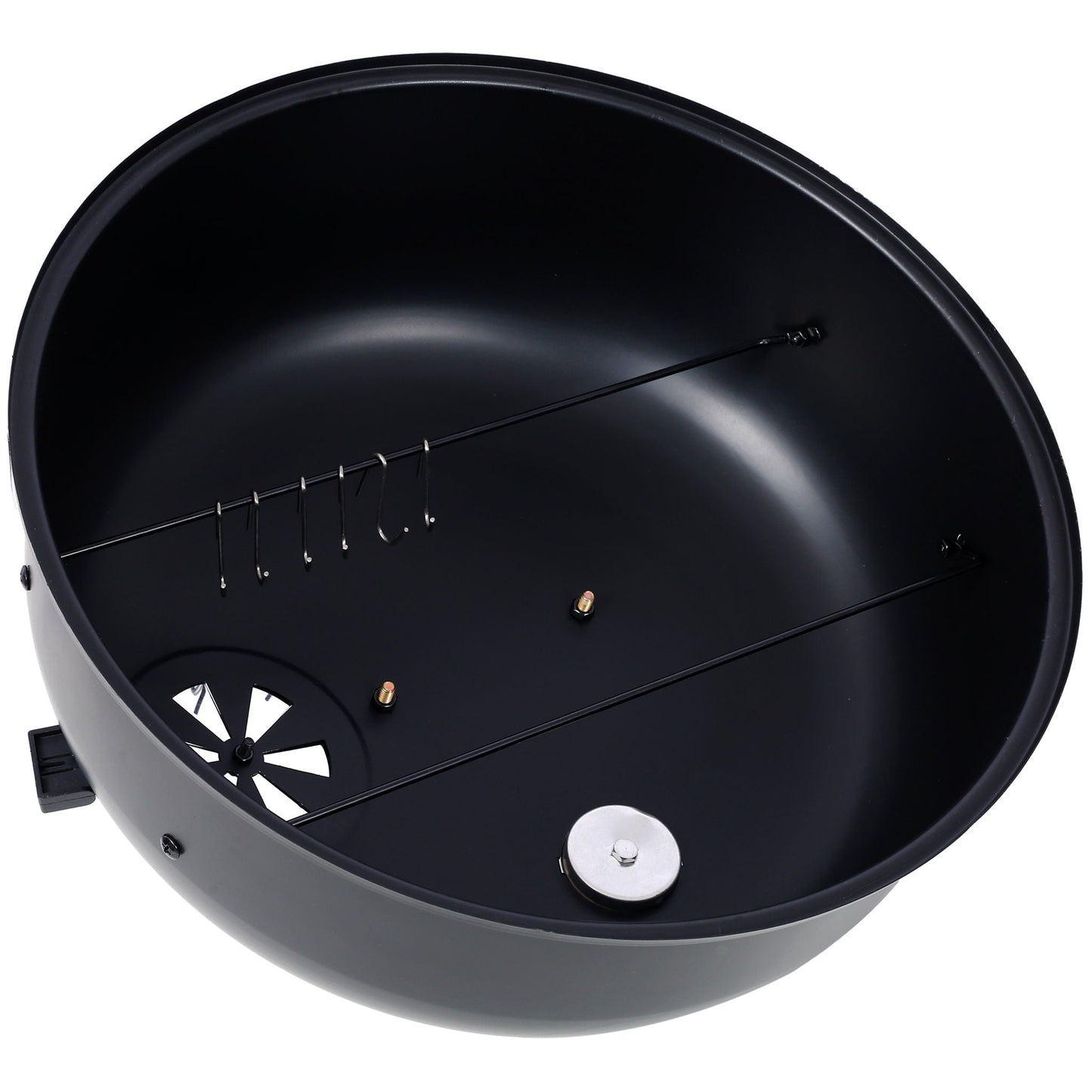 A Portable Charcoal Smoker and Grill for Outdoors
