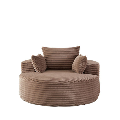 Modern single sofa with a backrest pillow