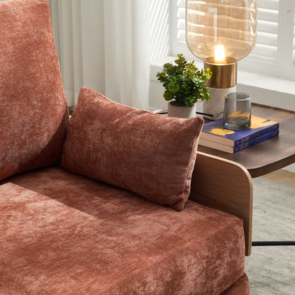 Mid Century Modern 3 Pillow Foldable Sofa Bed