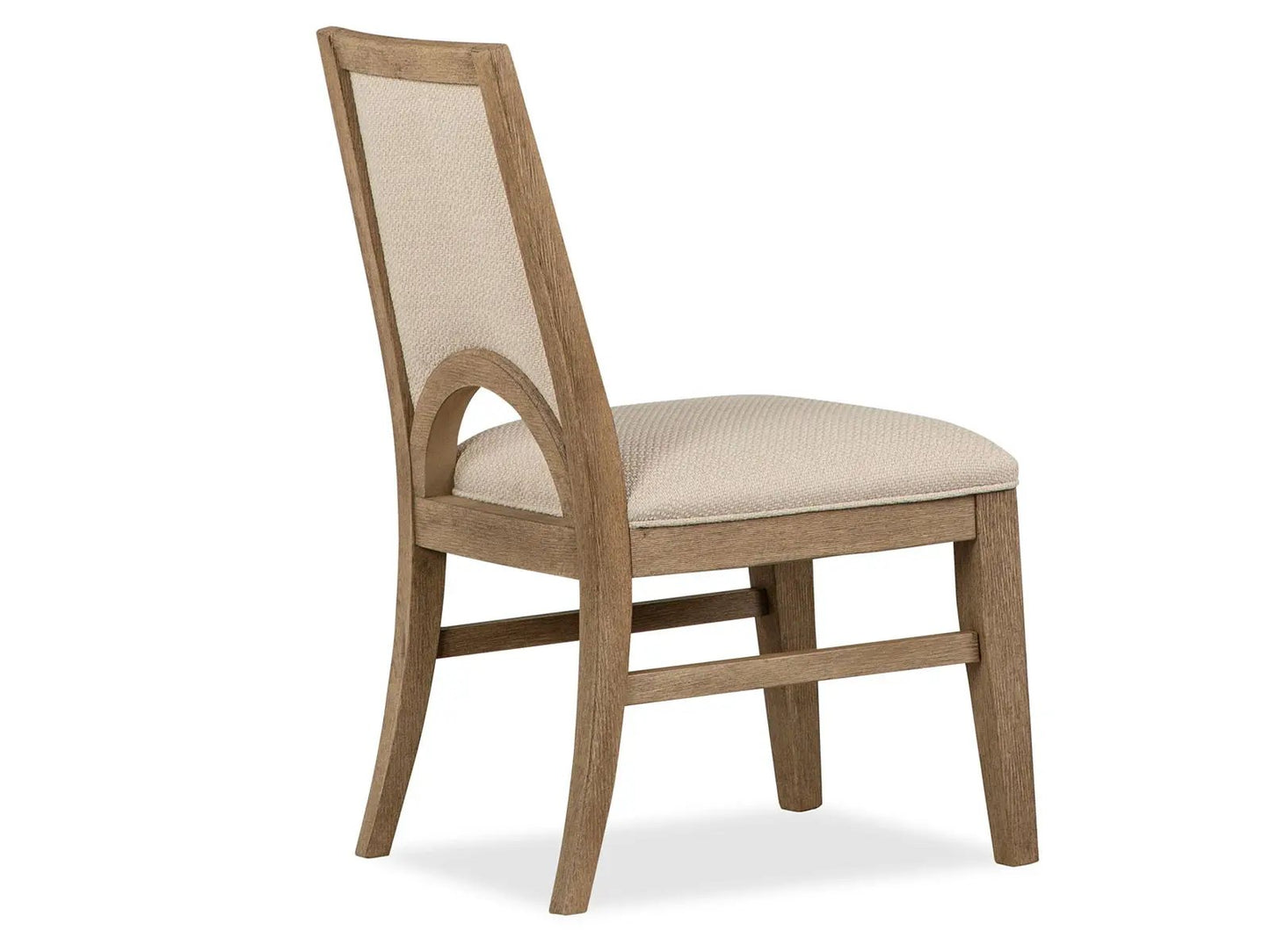 Tristan Upholstered Side Chair Set 2 Swiss Coffee