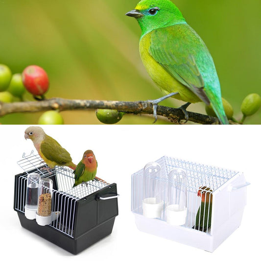 Out of the bird cage Sell My Stuff two bird cages with feeders green parrot on branch on Tampa Home & Garden Store