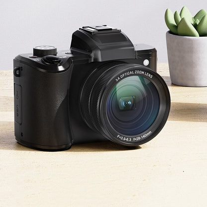 Retractable HD digital camera by Sell My Stuff with 5x optical zoom lens, black body on Tampa Home & Garden Store