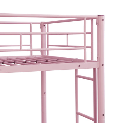 Pink bunk bed with trundle, metal frame and guard rails HouseOfZazla on Tampa Home & Garden Store