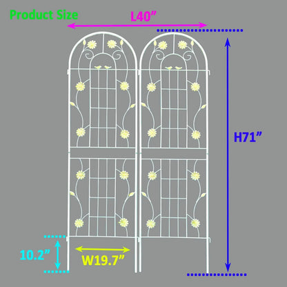 Metal Garden Trellis for Climbing Plants Outdoor