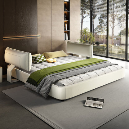 Cloud Bed Frame and Adjustable Padded Headboard