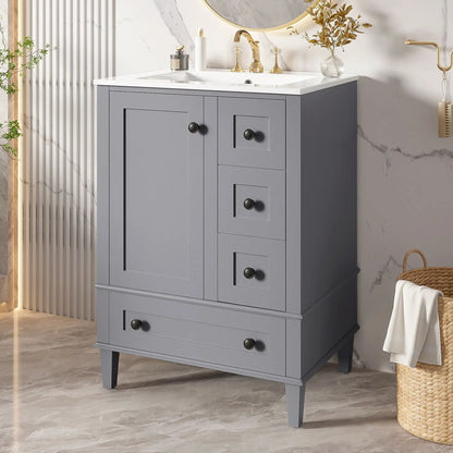 Bathroom Vanity With Basin and Soft Close Drawers