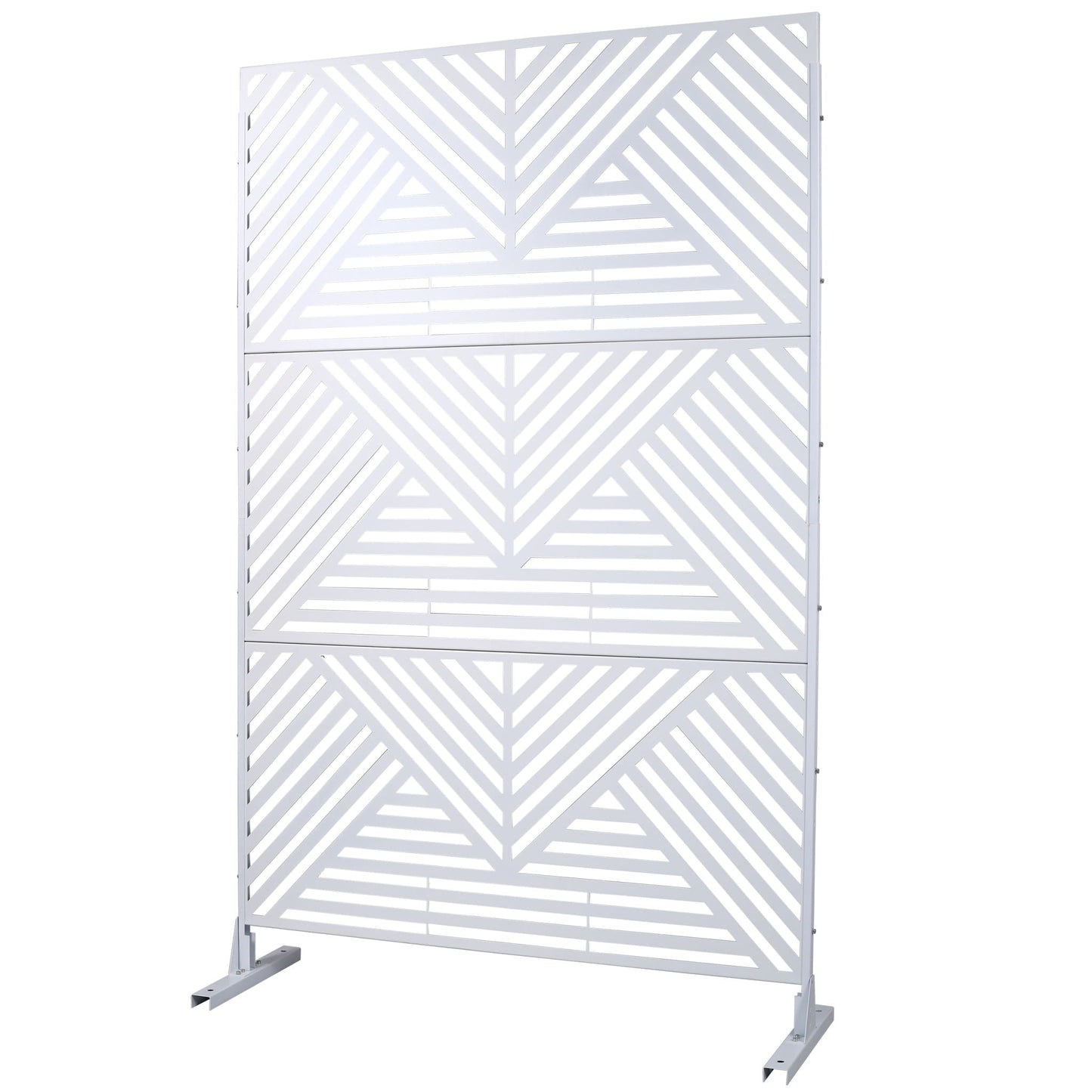 Freestanding Metal Privacy Screen and Stand