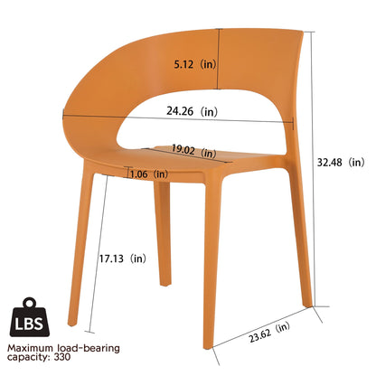 Designed Single Chair orange UV resistant waterproof wear resistant by HouseOfZazla on Tampa Home & Garden Store