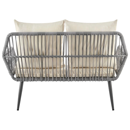 the Portofino Four Piece Outdoor Lounge Set