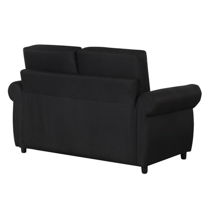 Pull Out Sofa Bed With Twin Memory Foam Mattress