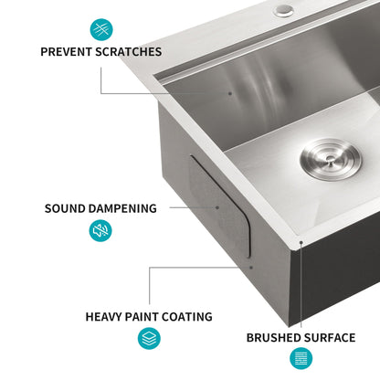 Drop In Kitchen Sink Stainless Steel Workstation