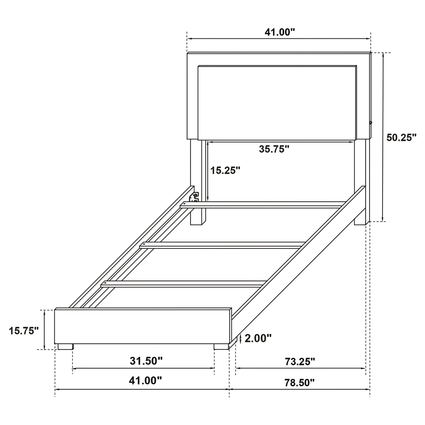 Jeremiah LED Panel Bed and Touch Lighting