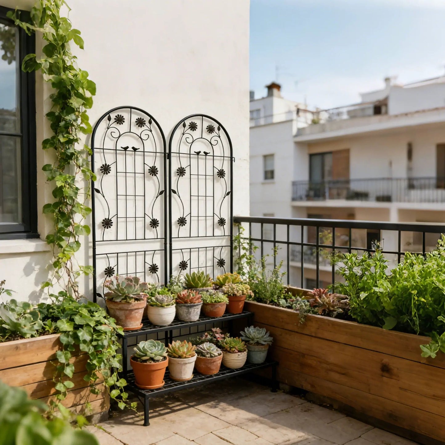 Metal Garden Trellis for Climbing Plants Outdoor