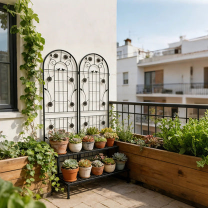 Metal Garden Trellis for Climbing Plants Outdoor