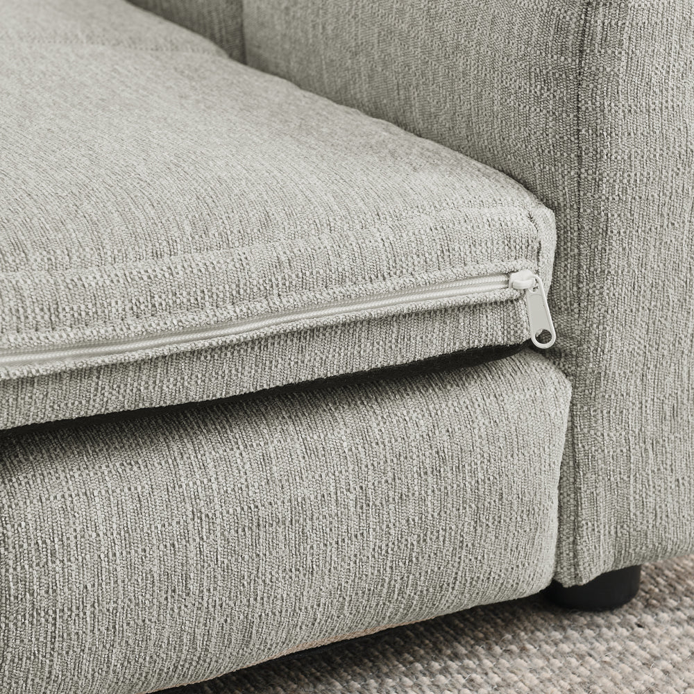 Pet bed beige textured fabric with zipper closure for big dogs, HouseOfZazla on Tampa Home & Garden Store