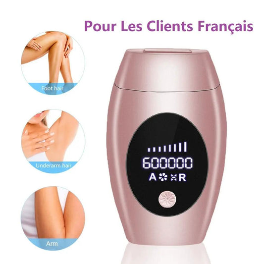 Pink 600000 Flash Pro IPL epilator with LCD display handheld hair removal device on Tampa Home & Garden Store
