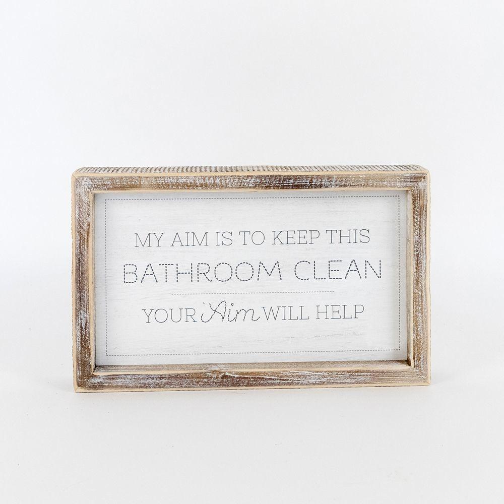 Double Sided Message Sign with Wooden Frame