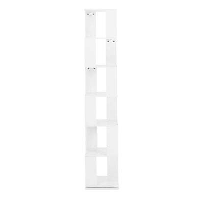6-layer rotating acrylic board simple bookshelf, multi-functional creative bookshelf for students in the living room - Tampa Home & Garden Store