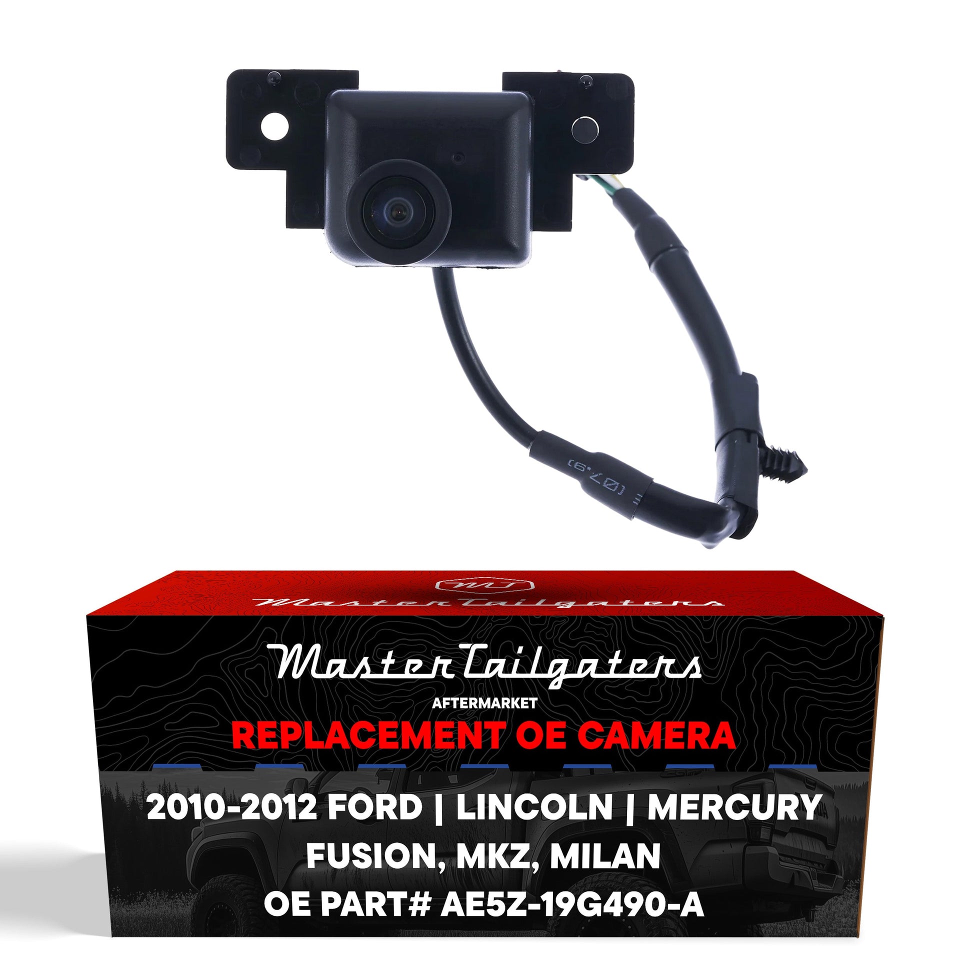 Backup camera OEM replacement, black housing, Master Tailgaters for Ford Fusion/MKZ/Milan on Tampa Home & Garden Store