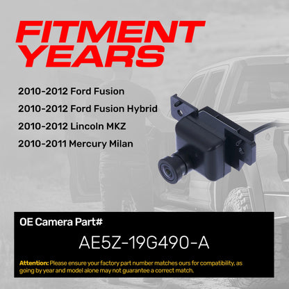 Master Tailgaters OE backup camera AE5Z-19G490-A for Ford Fusion, Lincoln MKZ, Mercury Milan on Tampa Home & Garden Store