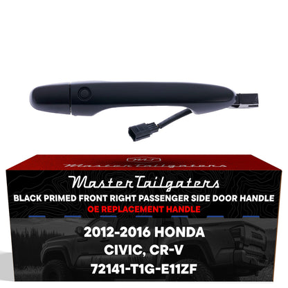 Exterior door handle black primed Front Right Passenger Side w/o Keyhole MasterTailgaters on Tampa Home & Garden Store