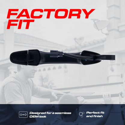 Exterior door handle, black primed replacement for Honda Civic Hybrid and CR-V w/o keyhole on Tampa Home & Garden Store