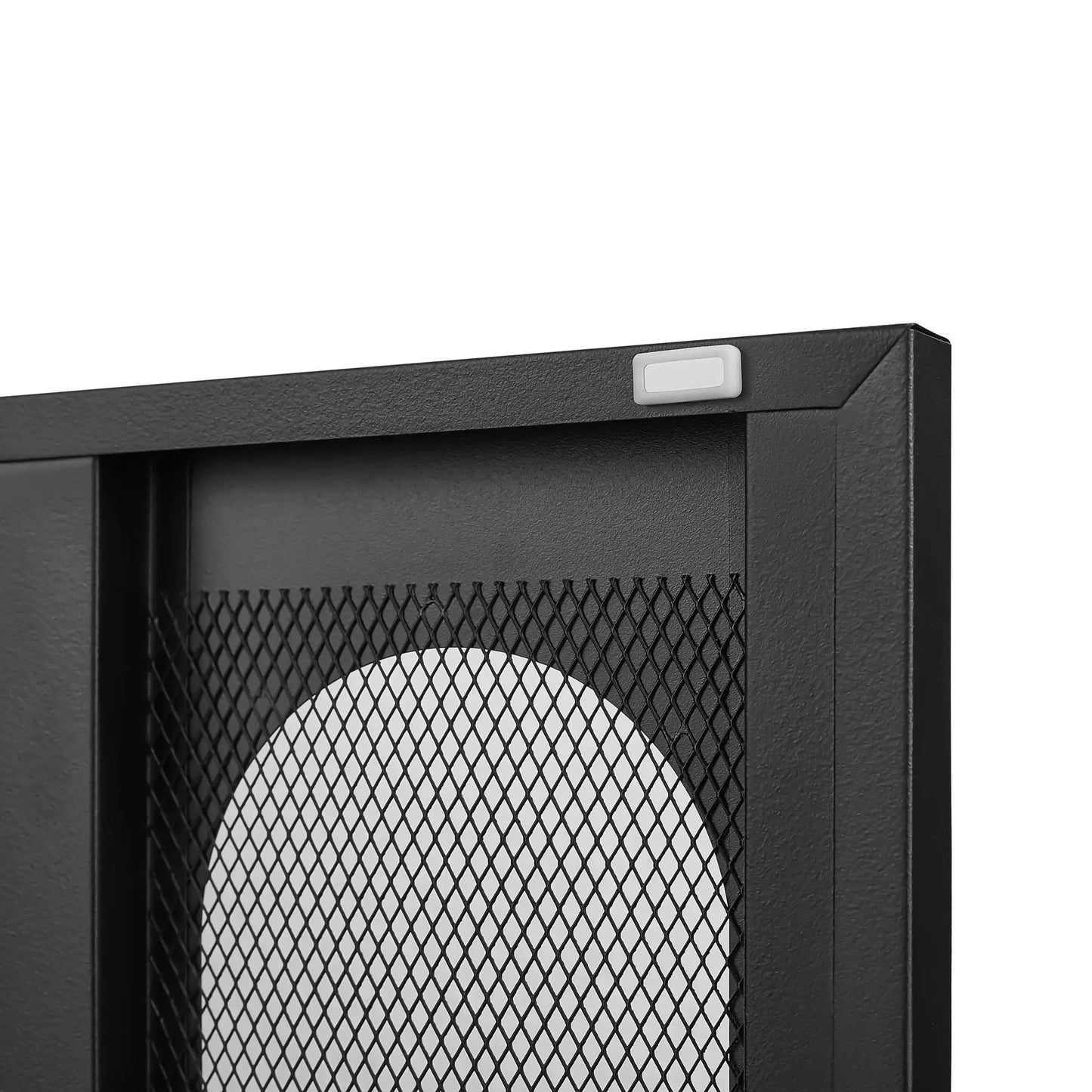 Modern Metal Shoe Cabinet with Double-Sided Doors