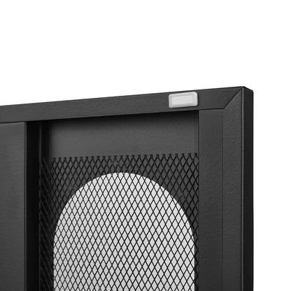 Modern Metal Shoe Cabinet with Double-Sided Doors