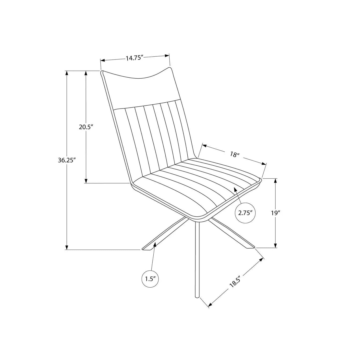 Dining Chair Side Upholstered Dining Room Modern