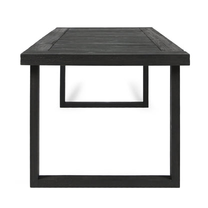 3-Piece Solid Acacia Wood Outdoor Dining Set Sandblast Dark by HouseOfZazla on Tampa Home & Garden Store
