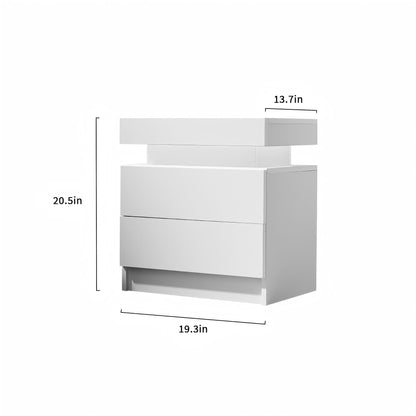 Modern Led Bedside Table Cabinet with Lights