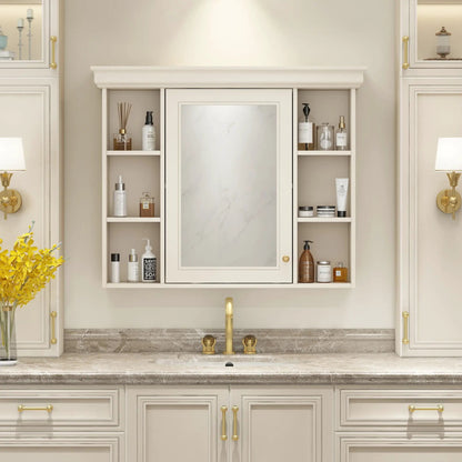Wall Mounted Bathroom Storage Cabinet With Mirror