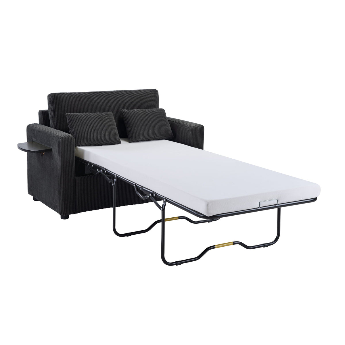 Foldable Sleeper Sofa with USB Ports and Storage