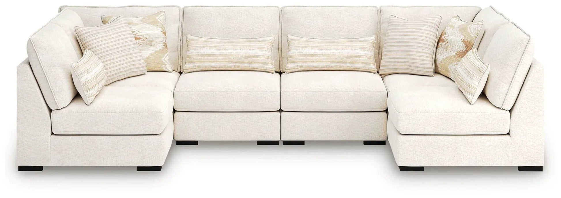 Donelson Creek Sectional stationary beige fabric by Unique Piece Furniture on Tampa Home & Garden Store