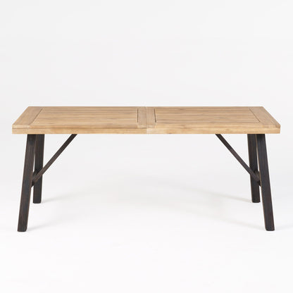 Outdoor Dining Set with Two Benches and a Table