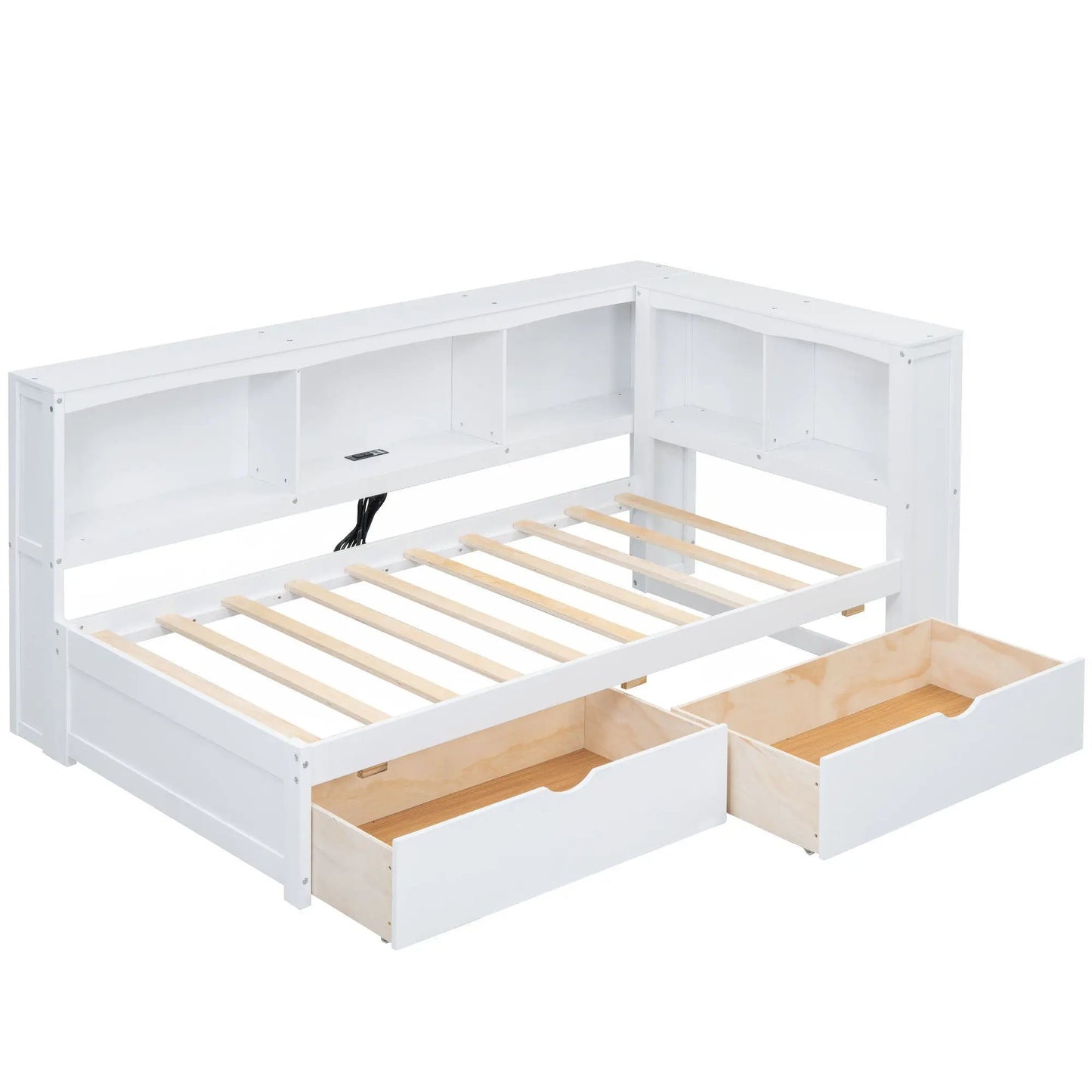 Daybed with Storage Drawers and USB Ports
