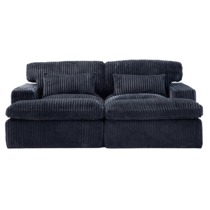 Oversized Double Chaise Lounge Chair Upholstered
