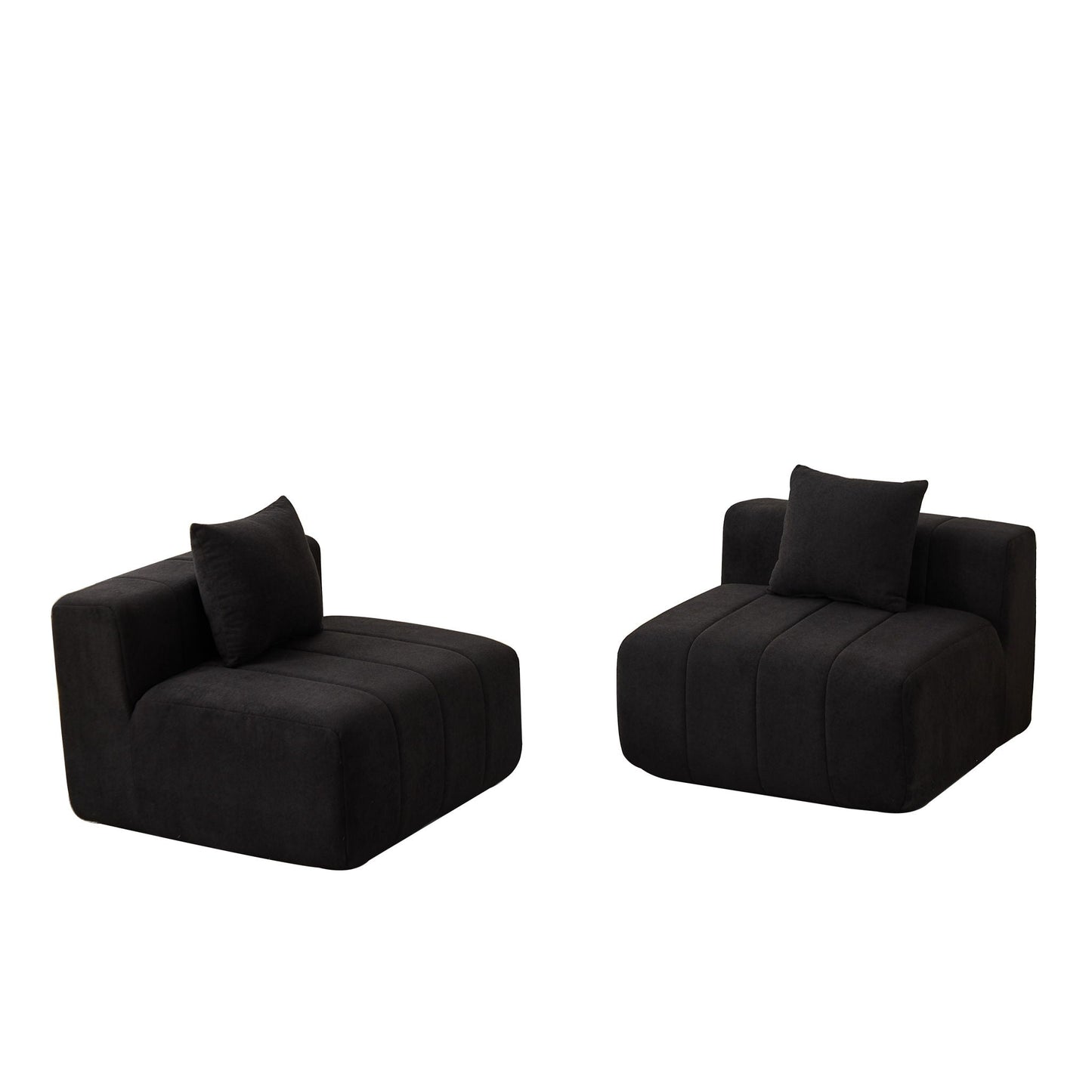Symmetrical Modular Sofa And Piano Key Design