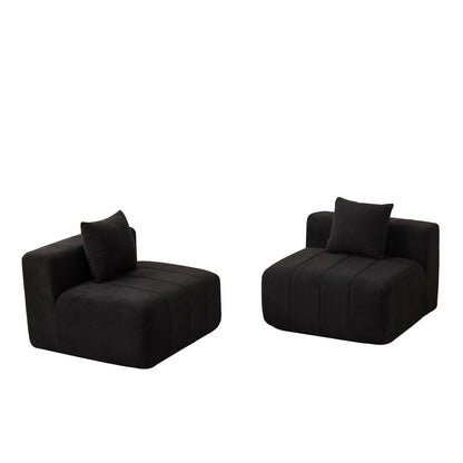 Symmetrical Modular Sofa And Piano Key Design