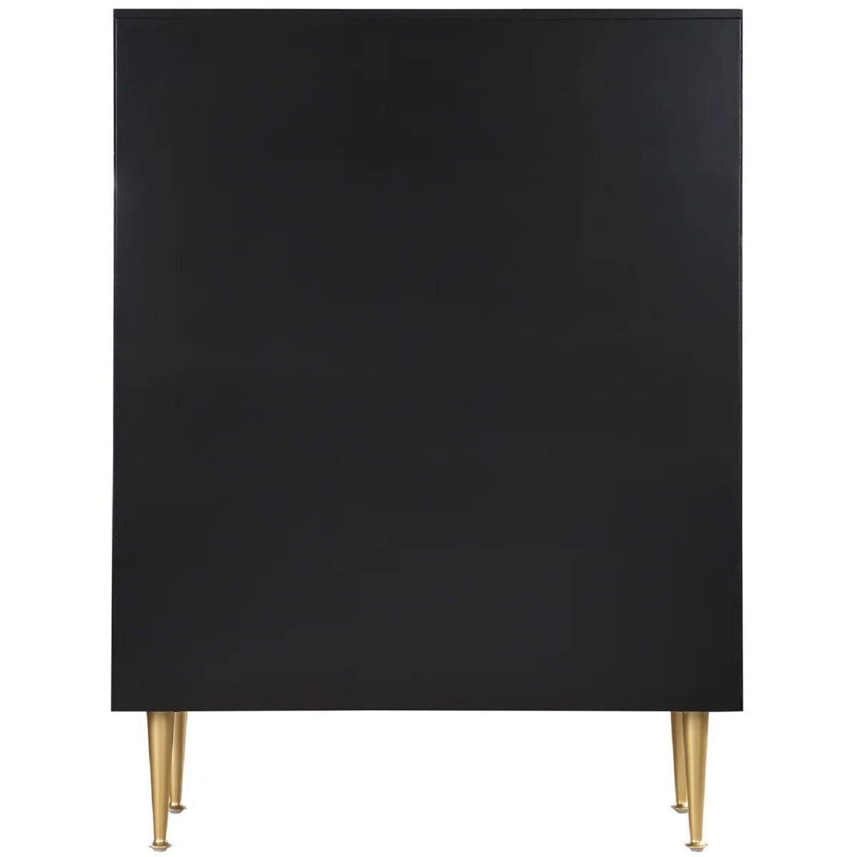 Contemporary black accent chest with gold tapered legs by HouseOfZazla on Tampa Home & Garden Store
