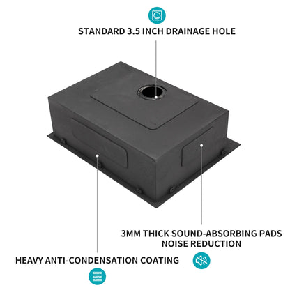Modern Drop In Kitchen Sink 16 Gauge Steel