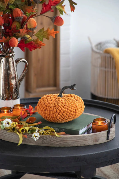 Weighted Pumpkin Ornament for Harvest Decor