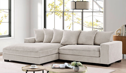 Luxe Oversized 2 Piece Sectional Sofa for Living