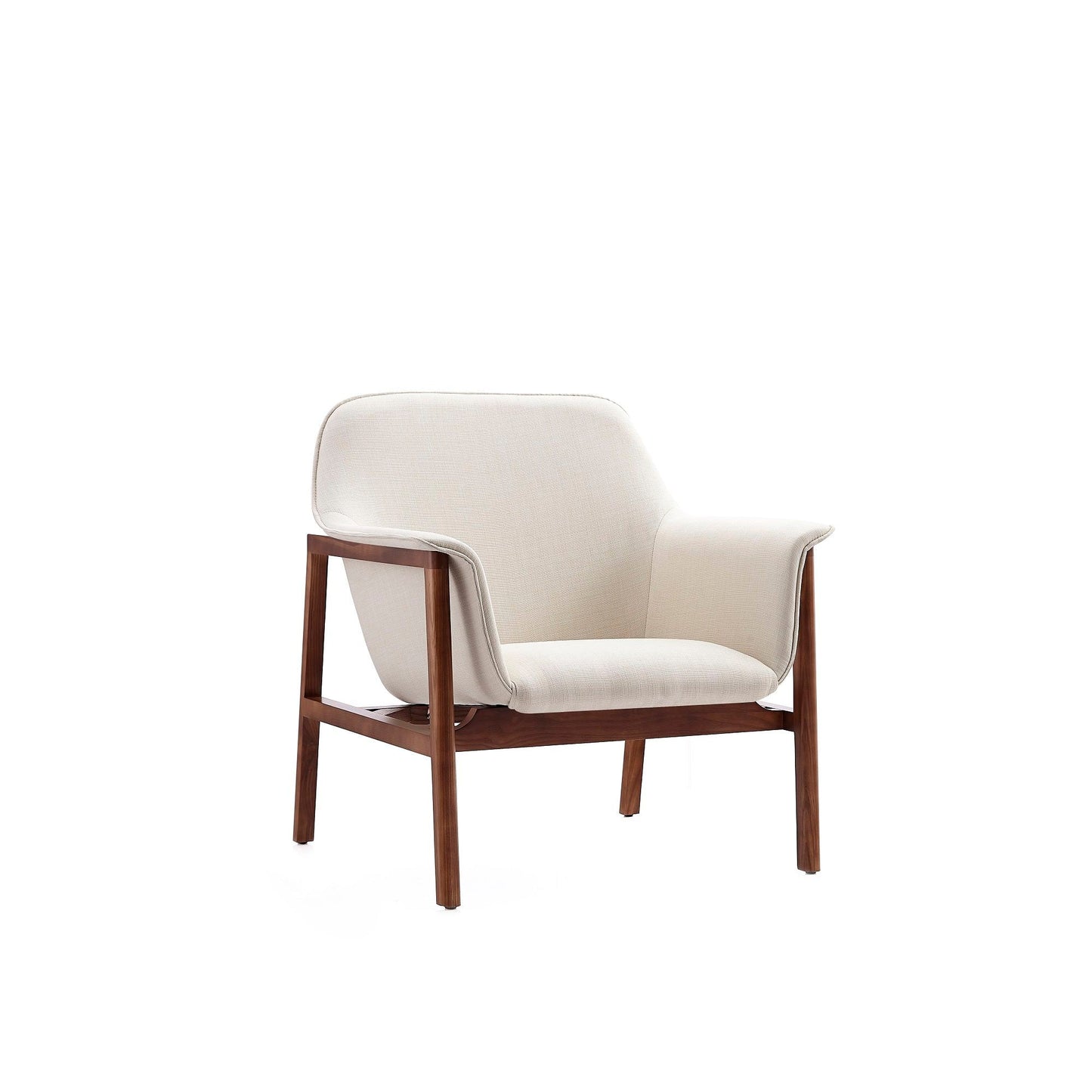 Miller Weave Chair With Wood Frame and Soft Seat