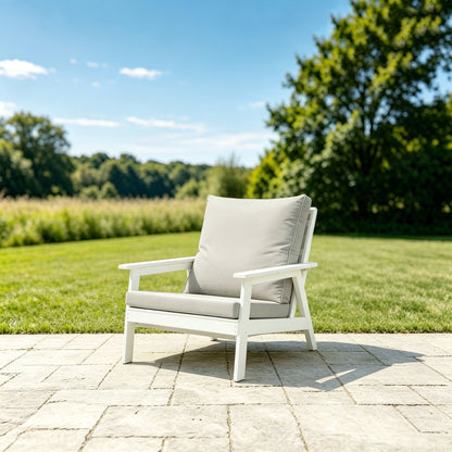 All Weather Hips Outdoor Single Sofa and Cushion